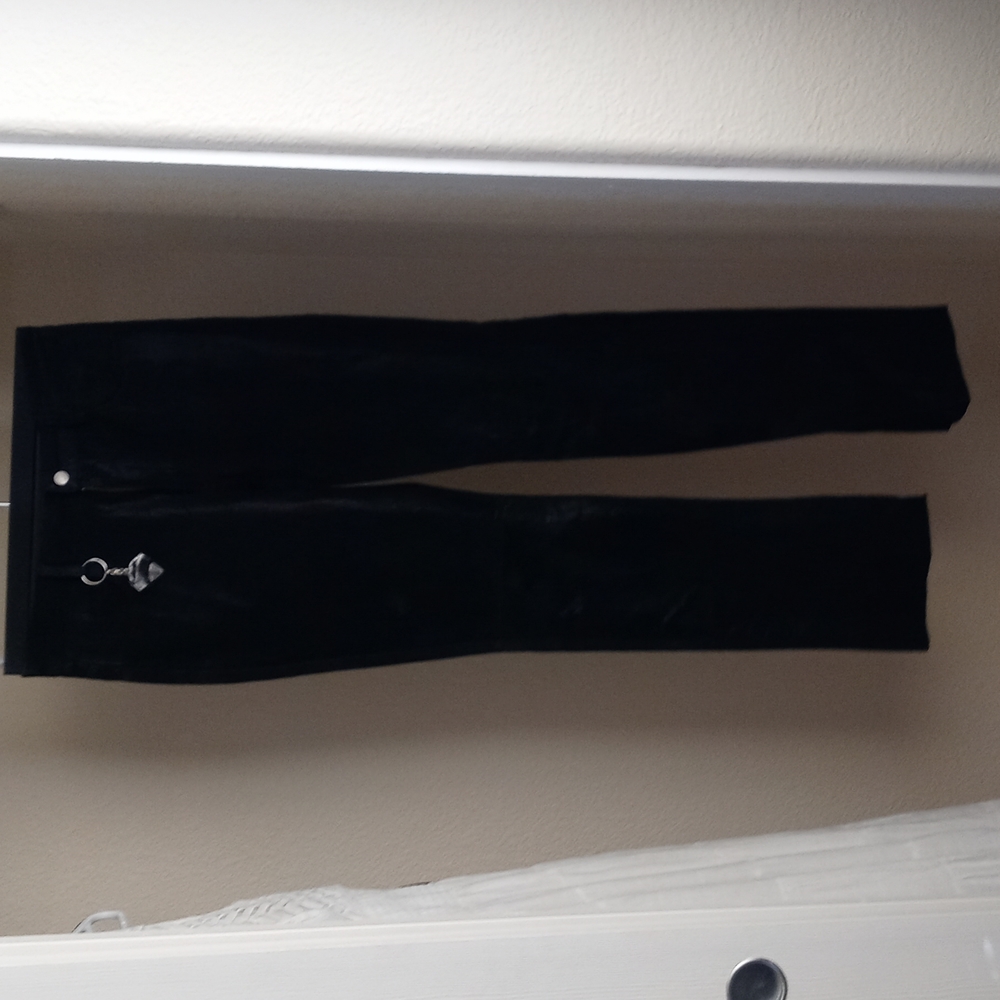 Black Suede Pants